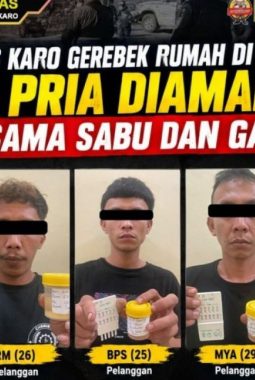 GSN Polres Karo, Lima Pria Diamankan