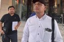 Thomas Tarigan kuasa hukum pelapor Suhandri Umar Tarigan memberikan keterangan di Poldasu, Selasa (8/9).(ist)