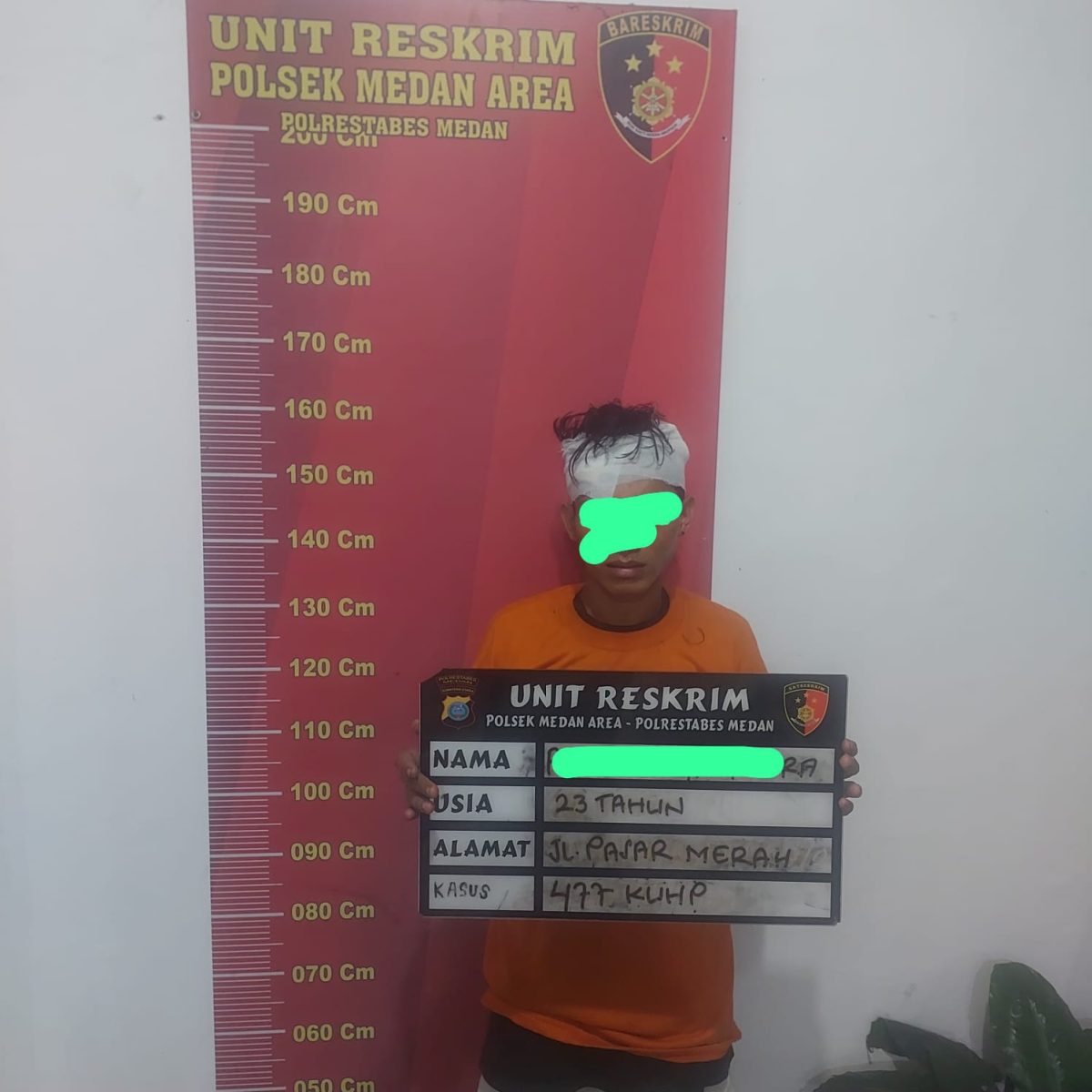 Tersangka pencuri mesin pompa milik a.(ist)nggota TNI babak belur