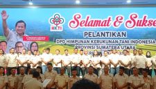 Wakil Gubernur Sumut, Surya diabadikan bersama pengurus HKTI usai pelantikan DPD HKTI Provinsi Sumut serta DPC HKTI Se-Sumut, di Aula Raja Inal Siregar, lantai 2 Kantor Gubernur Sumut, Rabu (9/9/2026). (ist)