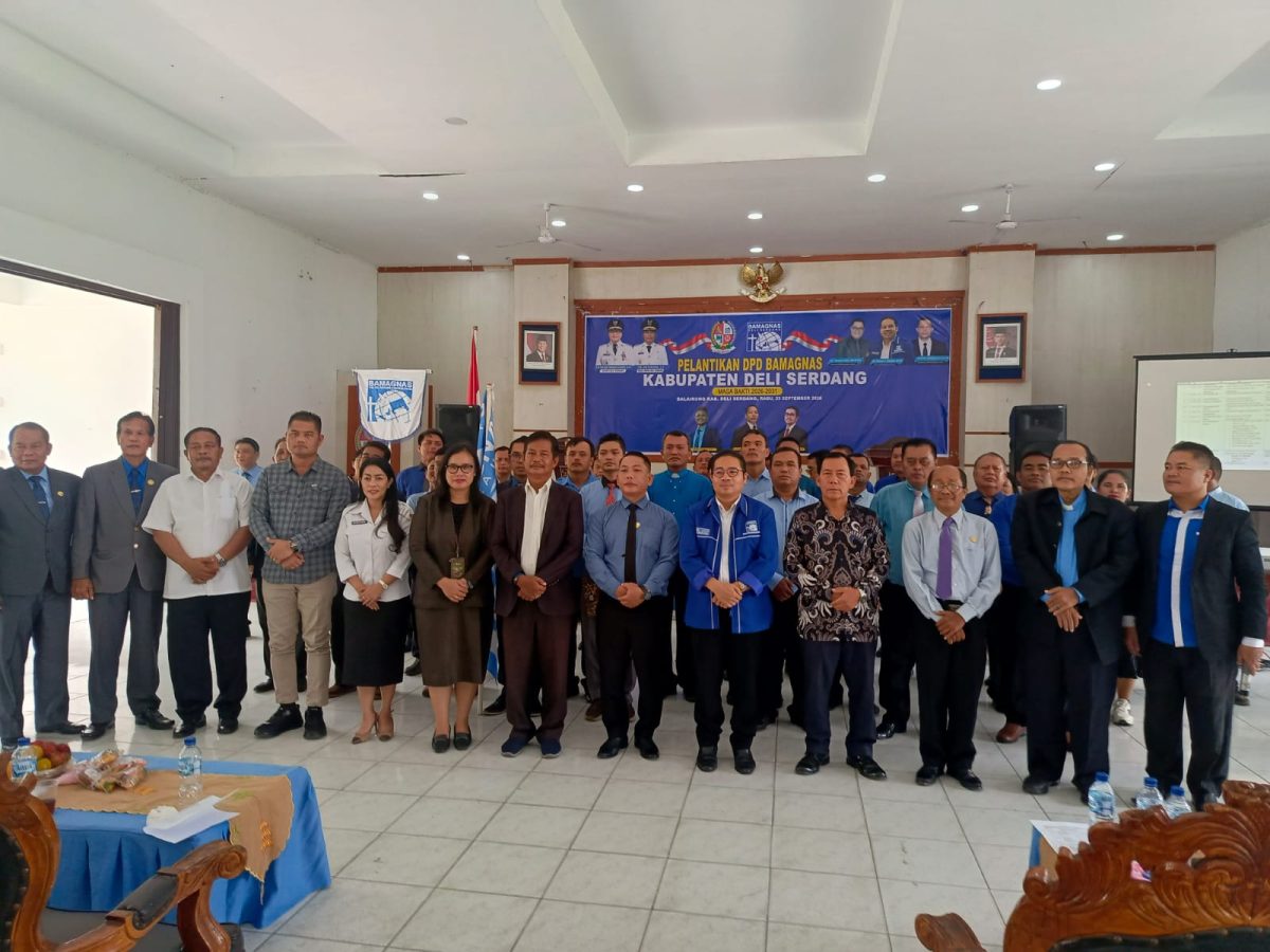 Pelantikan DPD Bamag Kab Deli Serdang, Rabu (23/9).(ist)