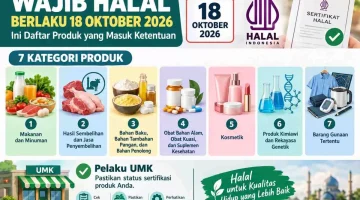Wajib Halal Berlaku 18 Oktober 2026, Ini Daftar Produk yang Masuk Ketentuan