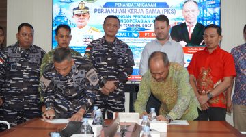Kodaeral I dan BNCT Tandatangani Kerjasama Perkuat Keamanan Pelabuhan 