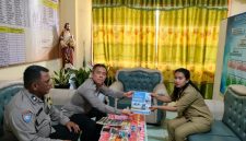 Polsek Tanjung Balai Selatan Sosialisasi Pendaftaran SMA Kemala Taruna Bhayangkara ke Sekolah-Sekolah.(ist)
