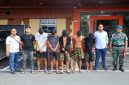 Para terduga pelaku pengoplosan gas bersubsidi .(ist)