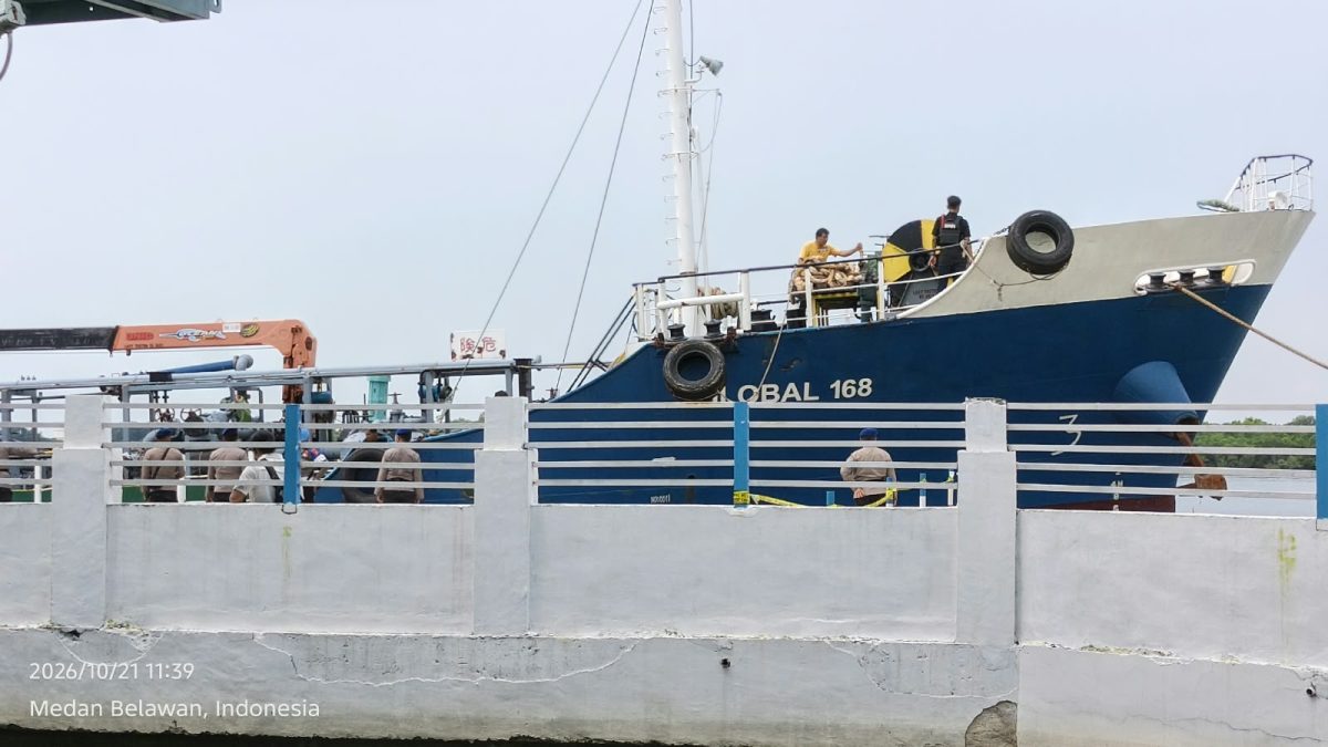 Kapal yang diamankan bawa sabu 1 ton.(ist).