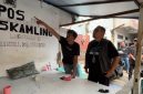 Kasat Res Narkoba Polrestabes Medan AKBP Rafli cek Pos Kamling lapak narkoba.(ist).